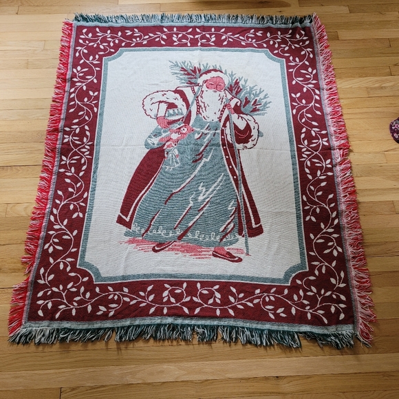 Goodwin Weaver Throw Blanket" Santa Claus" - Picture 1 of 7